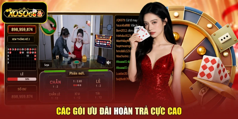 Các gói ưu đãi hoàn trả cực cao