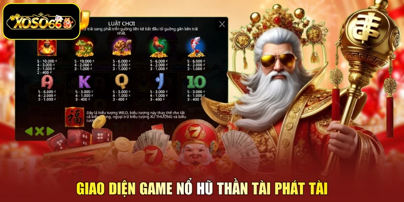 Giao diện game nổ hũ thần tài phát tài